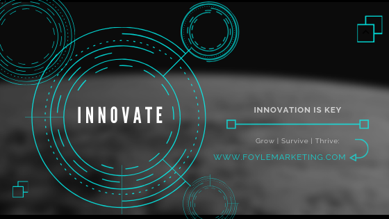 Grey image with innovative symbol in green